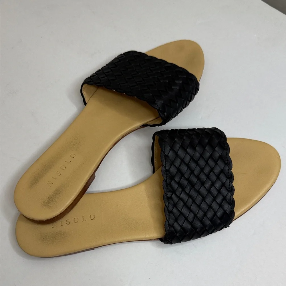 Nisolo Black and Tan Woven Sandals - Picture 4 of 4